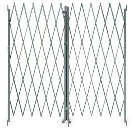 Zoro Select Dble Folding Gate, 8 to 10 ft.Opening 2XZG8