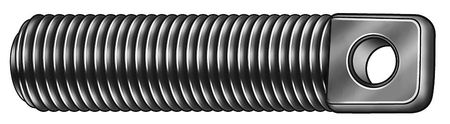 ZORO SELECT Stationary Spring Anchor, #8-32, 7/8 in L, Carbon Steel Black Oxide Z20004
