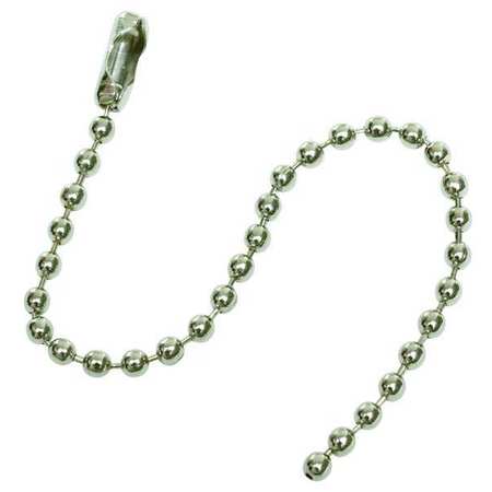 Zoro Select Beaded Chain, Np, 4-1/2 In, PK100 2YB23