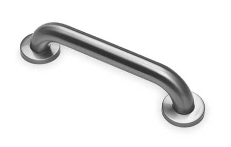ENCORE 12" L, Duct Mount, Stainless Steel, Grab Bar with Anti-Microbial Coating, Stainless steel GBS15-1112-Q