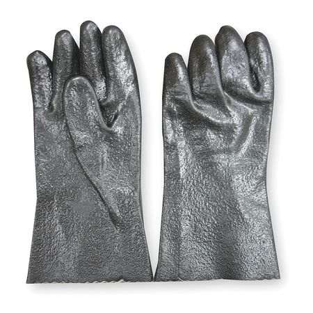 CONDOR 12" Chemical Resistant Gloves, PVC, XL, 1 PR 2YEN7