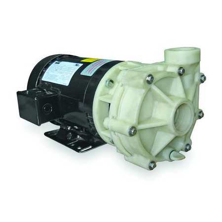 Dayton Centrifugal Pump, 2 HP, 3 Ph, 208-230/460V, Width: 7 5/8 in 2YEU3