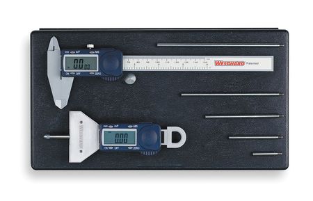 WESTWARD Precision Measuring Tool Kit, 2 Pc 2YNK4