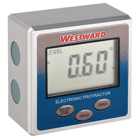 Westward Magnetic Digital Protractor, 2.165 In 2YNK6