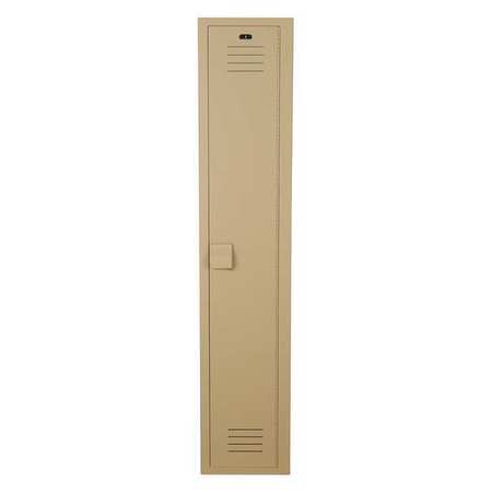 BRADLEY Wardrobe Locker, 12 in W, 12 in D, 60 in H, (1) Tier, (1) Wide, Beige LK1212601HV-202