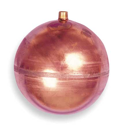 WATTS Float Ball, Round, Copper, 6 In C6-3