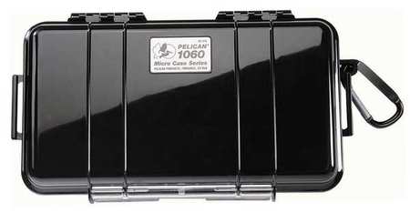 Pelican Black Micro Case, 9.88"L x 5.59"W x 2.63"D 1060S