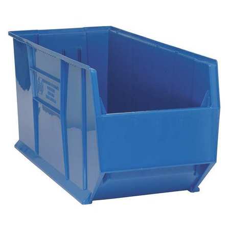 QUANTUM STORAGE SYSTEMS 150 lb Storage Bin, Polypropylene, 16 1/2 in W, 17 1/2 in H, 35 7/8 in L, Blue QUS993BL