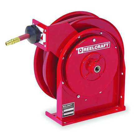 Reelcraft Spring Return Hose Reel, 3/8 in Hose Dia., 35 ft Length, 300 psi 5635 OLP