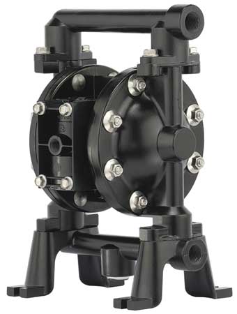 Aro Double Diaphragm Pump, Aluminum, Air Operated, Santoprene, 12 GPM PD05R-AAS-PAA-B