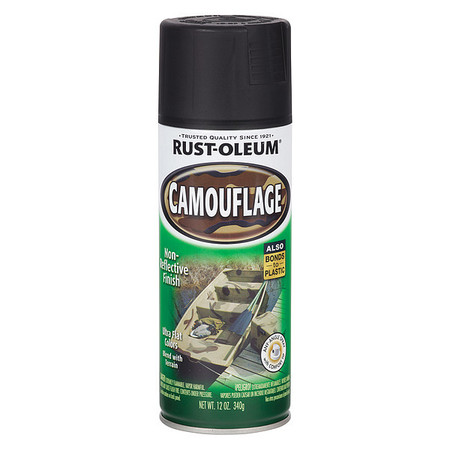 Rust-Oleum Spray Paint, Camouflage, Flat, 12 oz 1916830