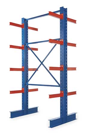 Steel King Starter I-Beam Cantilever Rack 16 ft.H, Steel IBCDS192S