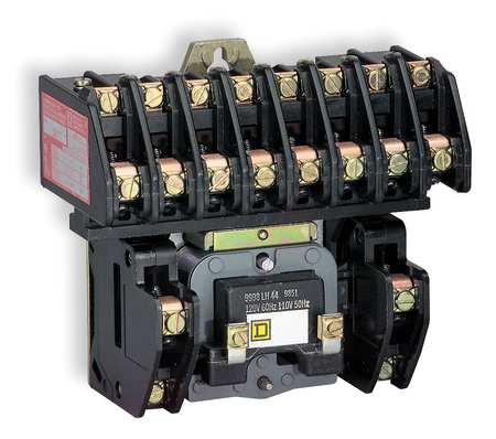 SQUARE D 120VAC Electrically Held Lighting Contactor 10P 30A 8903LO1000V02