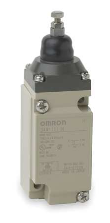 OMRON Heavy Duty Limit Switch, Plunger, SPDT, 10A @ 600V AC, Actuator Location: Top D4A1111N
