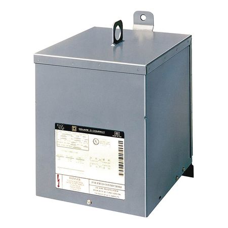 SQUARE D Single Phase Transformer, 15 kVA, NEMA 3R, 115 Â°C, 120/240V AC, 480V AC 15S40F