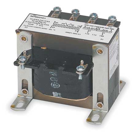 SQUARE D Control Transformer, 3 kVA, Not Rated, 55 °C, 120V AC, 240/480V AC 9070EO10D1
