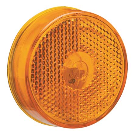 Grote Marker Lamp, Reflector, 2-1/2 In, Yellow 45833