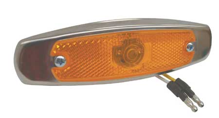 GROTE Clearance/Marker Lamp, Low Profile, Yellow 47253