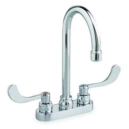 AMERICAN STANDARD Dual Handle 4" Mount, 3 Hole Bathroom Faucet, Polished chrome 7500175.002