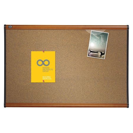 Quartet Cork Bulletin Board 36"H x 48"W B244LC