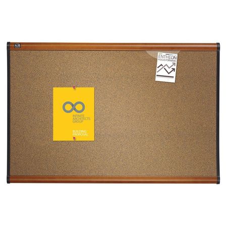 Quartet Cork Bulletin Board 36"H x 48"W B244LC