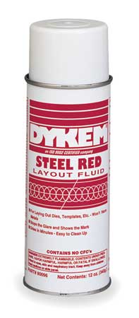 Dykem Layout Fluid, Red, 12 Oz. Net 80096