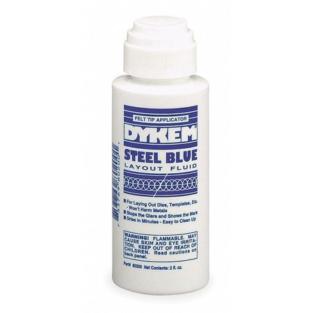 Dykem Layout Fluid, Steel Blue, 2 oz. 80200