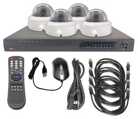 Lts CCTV Kit, All In One, 12VDC, 1 TB LTN0441K-4D