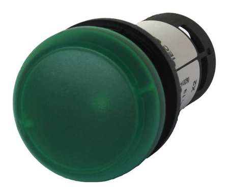 EATON Raised Indicator Light, Green, 24VAC/DC C22-L-G-24