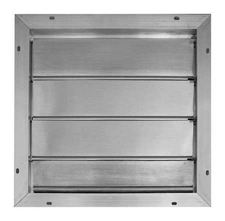Broan Gable End Shutter, Single Panel, Aluminum 433