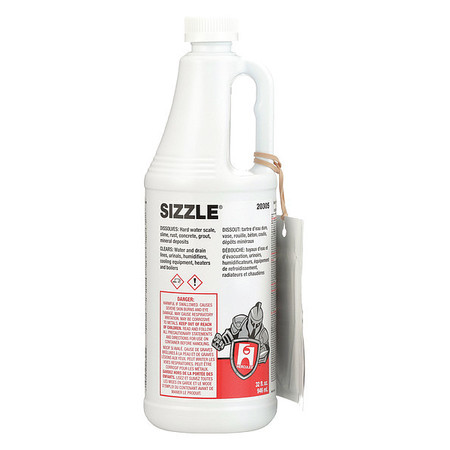 Hercules Sizzle, Drain and Waste System Cleaner, Ready To Use, Liquid, 1 qt 20305