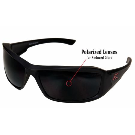 Edge Eyewear Polarized Safety Glasses, Gray Polarized ; Anti-Scratch TXB236