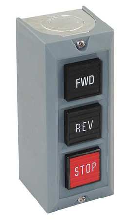 Dayton Push Button Control Station, 2NO/2NC, 1NC 20C796