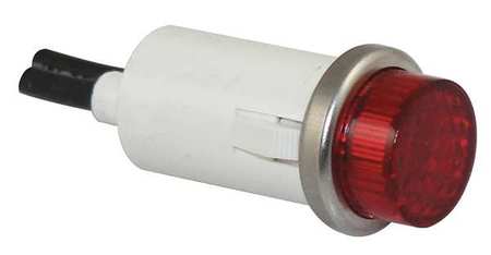 ZORO SELECT Raised Indicator Light, Red, 24V 20C845
