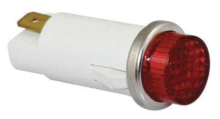 ZORO SELECT Raised Indicator Light, Red, 24V 20C846