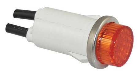 Zoro Select Raised Indicator Light, Amber, 120V 20C850