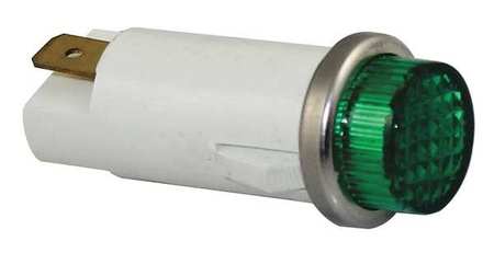 ZORO SELECT Raised Indicator Light, Green, 120V 20C852