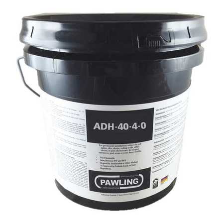 PAWLING Carpet Tile Adhesive, ADH-40 Series, Opaque, 4 gal, Pail ADH-40-4-0