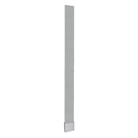 ASI GLOBAL PARTITIONS 82" x 12" OHB Partition Pilaster, Polymer, Gray 40-90871253-9200