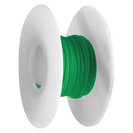 OK INDUSTRIES Kynar(R) Copper Wire, 30 AWG, Green R30G-0100