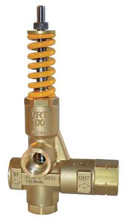 MECLINE Unloader Valve, 26.4 gpm, 4800 psi, Brass VRT100-330