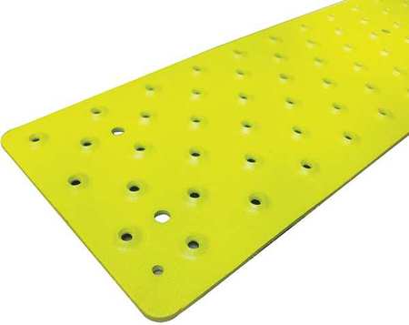 Handi Ramp Stair Tread Cover, Yellow, 48in W, Alum NST103748YL0