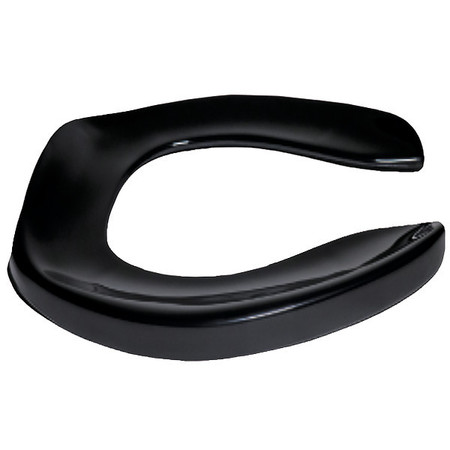 CENTOCO Toilet Seat, Without Cover, Plastic, Round, Black GR300CCSS-407