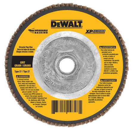Dewalt 6" x 5/8"-11 80g type 29 HP flap disc DW8382H