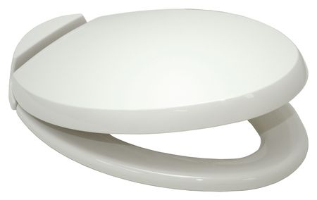 TOTO Toilet Seat, With Cover, polypropylene, Elongated, White SS204#11