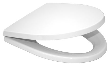 Toto Toilet Seat, With Cover, polypropylene, Elongated, White SS214#01