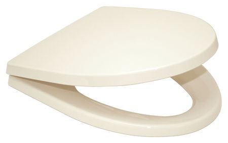 TOTO Toilet Seat, With Cover, polypropylene, Elongated, Beige SS214#12