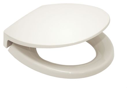 Toto Toilet Seat, With Cover, polypropylene, Round, White SS113#11