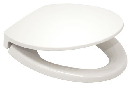 Toto Toilet Seat, With Cover, polypropylene, Elongated, Cotton SS114#01