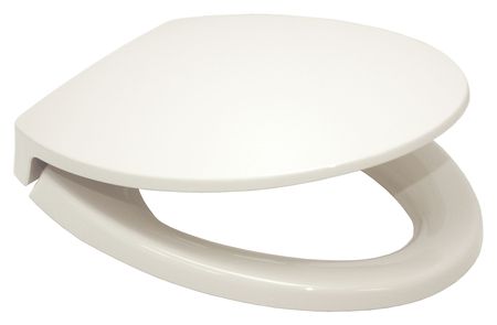TOTO Toilet Seat, With Cover, polypropylene, Elongated, White SS114#11
